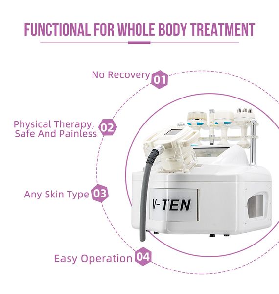 

portable 6 in 1 vacuum device roller cavitation slimming machine anti wrinkle skin care instrument body slim equipment face lifting