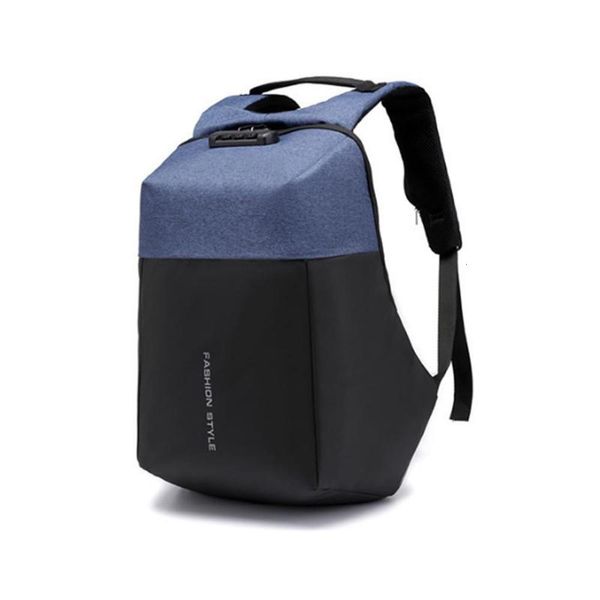 

designer backpackbackpack men anti-theft lock casual travel school bag with invisible usb charging port oh66