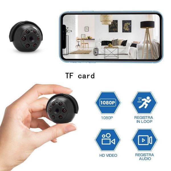 

mini cameras hd 1080p night vision wide-angle outdoor sports camera dv aerial smart home security camcorder