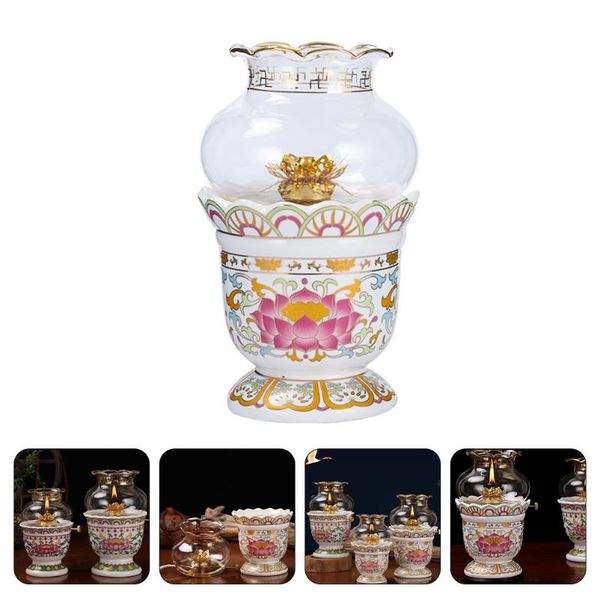 

candle holders 1pc household candlestick for the wind-proof (random pattern)