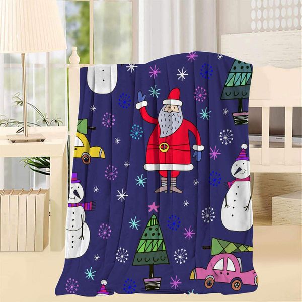 

xmas pattern blanket super soft warmth lightweight apply to sofa bed sofa and living room 50x60inch
