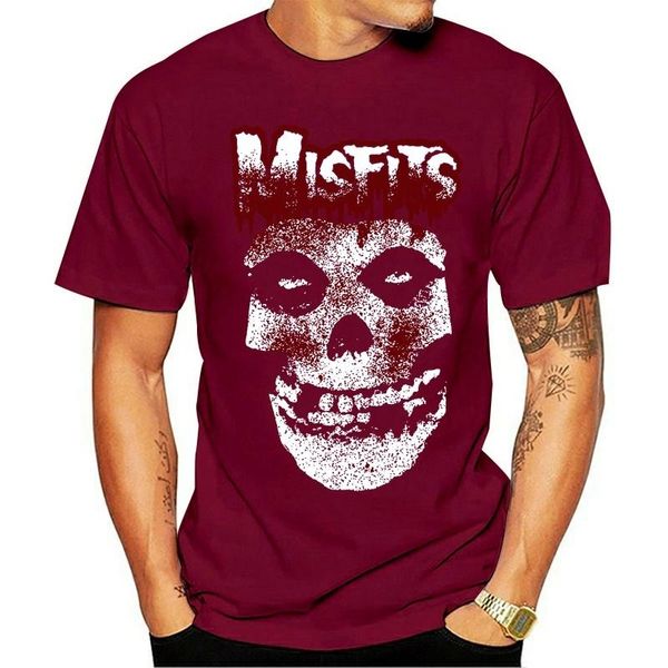 

men's t-shirts misfits 'blood drip skull' (packaged black) t-shirt - & official, White;black