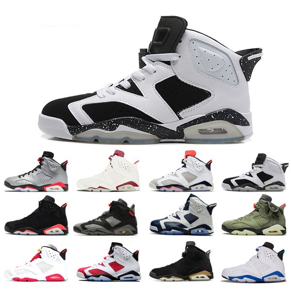 

2021 original basketball shoes 6s for man woman alternate angry black cat carmine hare infrared marron olympic oreo sport blue tinker classi
