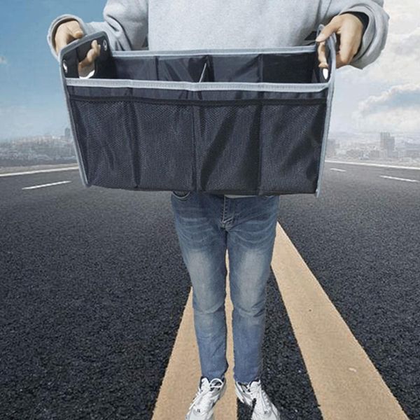 

car organizer trunk toys storage container bag box styling accessories (black)