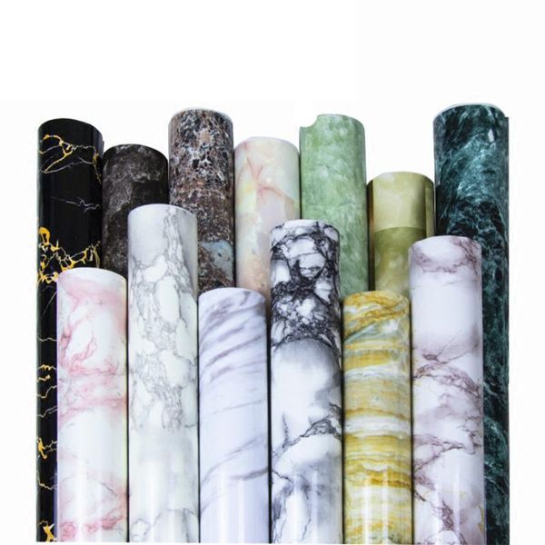 

wall stickers classic decorative marble film pvc self adhesive bathroom wallpaper water proof living room tv background a