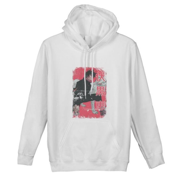 

men's hoodies & sweatshirts jujutsu kaisen vintageÂ leisure hip hop hoodie graffiti letter print oversize hood male men clothing 154992, Black