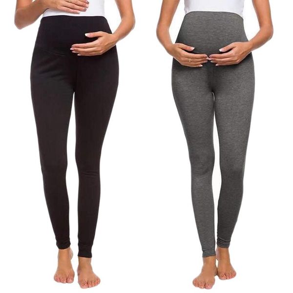 

pcs maternity pants pregnant women solid color stretchy slim skinny pregnancy , black & dark grey bottoms, White