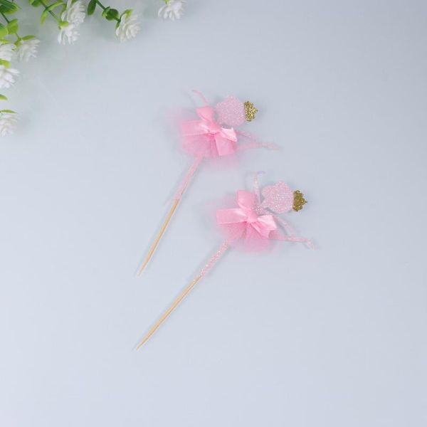 

other festive & party supplies 12pcs ballet girl shape cake ers glittering picks cupcake decor for wedding birthday festival