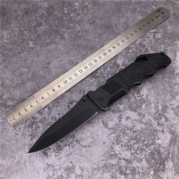 Original Border Guard SWBG1 Taktisches Kampfklappmesser 7Cr17MoV Klinge Aluminiumgriff mit Riemenschneider Glasbrecher Camping Outdoor EDC-Werkzeuge