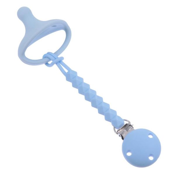 

pacifiers# baby pacifier clip holder hanging chain with silicone infant teether