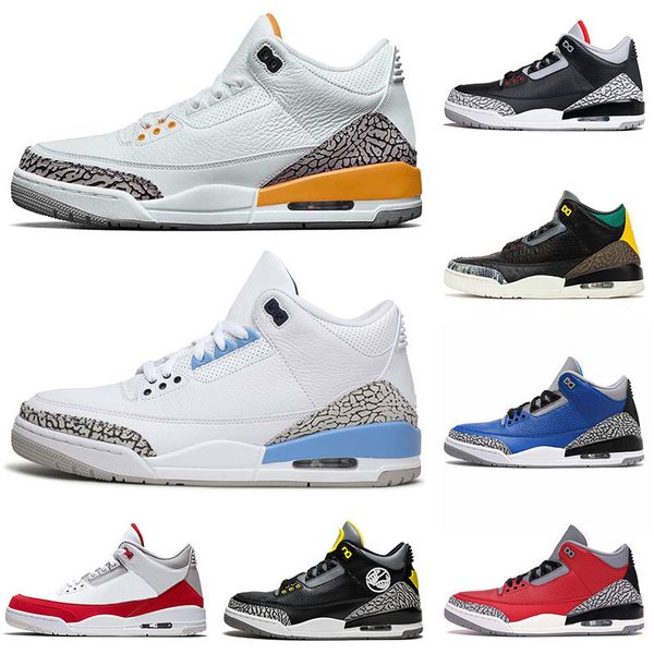 

jumpman 3 laser orange unc 3 3s retro mens shoes animal instinct university red black cement mens trainers size 13