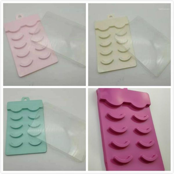

factory price 5 pairs false eyelashes packaging box fake plastic tray eyelash blank 3d lashes empty 100pcs1