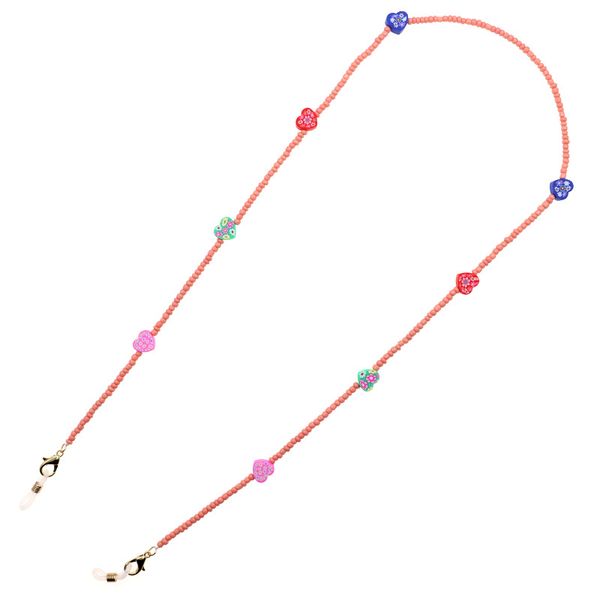 

multi-color heart beads glasses chain anti-lost lanyard chain necklace tassel neck glasses chain accessorie daily jewelry