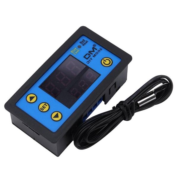 

smart home control w3231 ac 110-220v red-blue led digital temperature controller thermostat indoor outdoor weather station heating