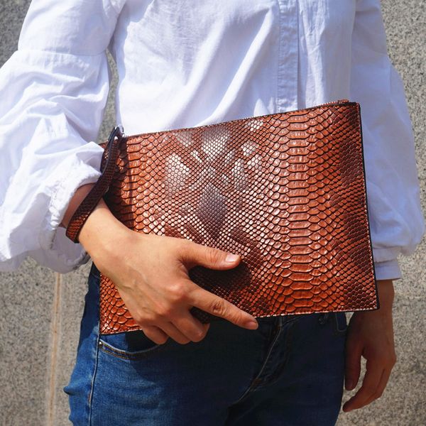 

nigedu fashion 3d python pattern women clutch bag brand design party envelope clutches for ladies wallet card bag handbag