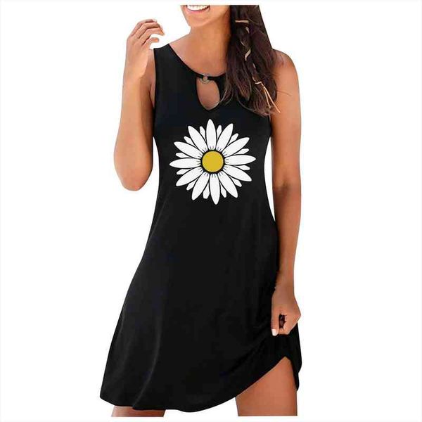 

summer floral hollow out casual dress plus size sleeveless o neck elegant dresses for women clothing vestidos mujer verano, Black;gray