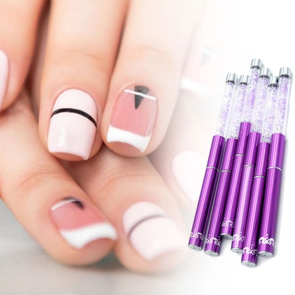 DHL 5-20mm Nail Art Line Pennelli per pittura Crystal Acrylic Thin Liner Drawing Pen Strumenti per manicure Gel UV in magazzino