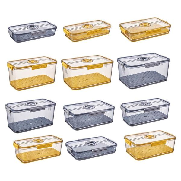 

storage bottles & jars refrigerator box pet thickened timekeeping e kitchen containers