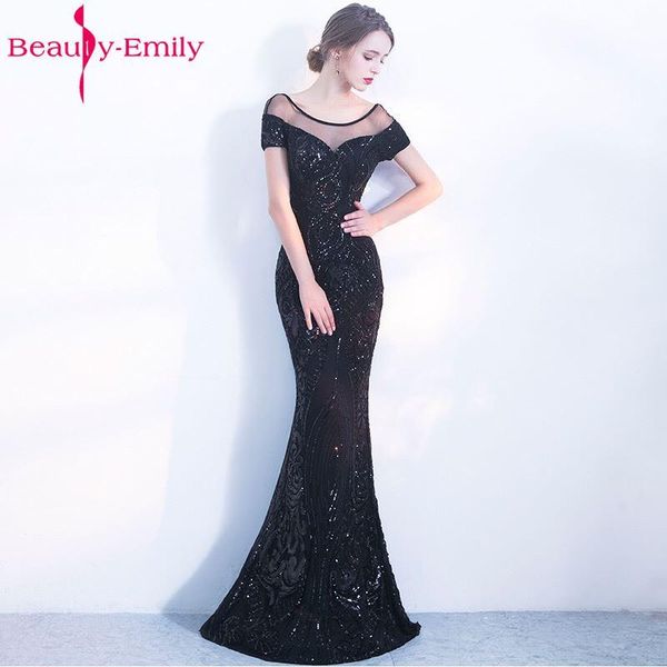 

party dresses beauty emily golden elegant backless long evening 2021 mermaid black sequins maxi dress, White;black