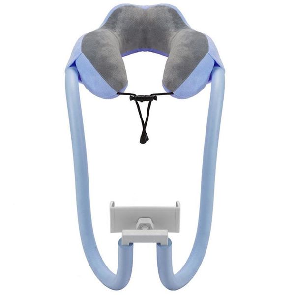 

pillow 2-in-1 u-shaped lazy stand tablet and phone gooseneck memory foam nap reading