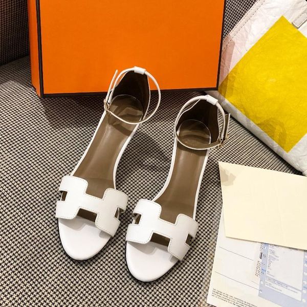 

sandals hollow high heel women mixed color genuine leather elegant designer shoes, Black