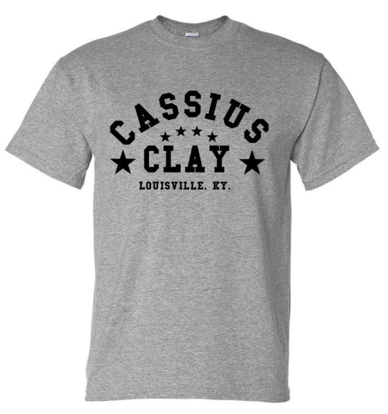 

Cassius Clay Muhammad Ali Boxe EntraÃ®nement Gym T-Shirt, White;black