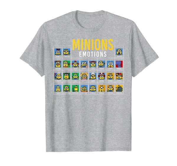 

despicable me minions periodic table of minions graphic tee, White;black