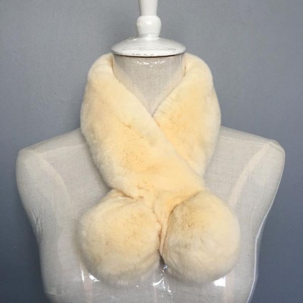 

scarves real rex fur scarf women winter warm neck genuine, Blue;gray