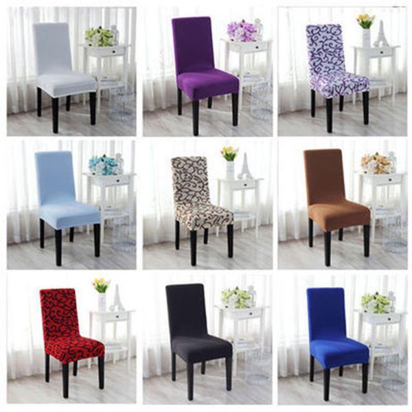 

chair covers polyester stretch spandex slipcovers universal removable protective case cover for wedding el banquet