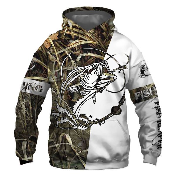 

men's hoodies & sweatshirts stitching design dry tree graffiti print fashion men's casual fishing hoodie 4opu, Black