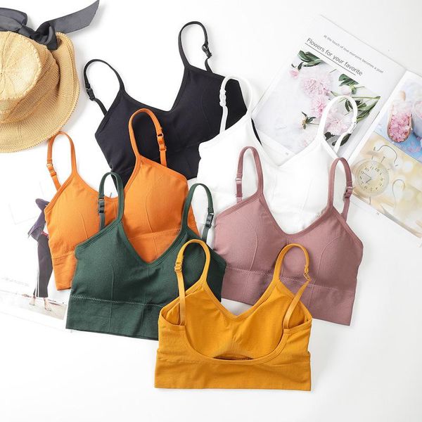 

arrival women sports bralette high impact padded shockproof crop elastic breathable yoga bras solid color outfit