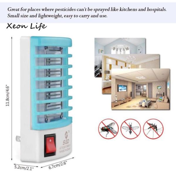 

mosquito net led socket electric bug insect trap killer zapper night lamp lights