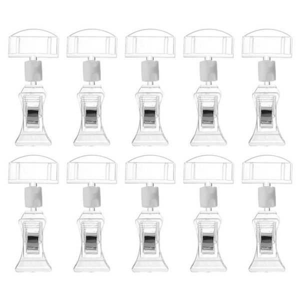

frames 10pcs supermarket price tag clips display rack lightweight stand