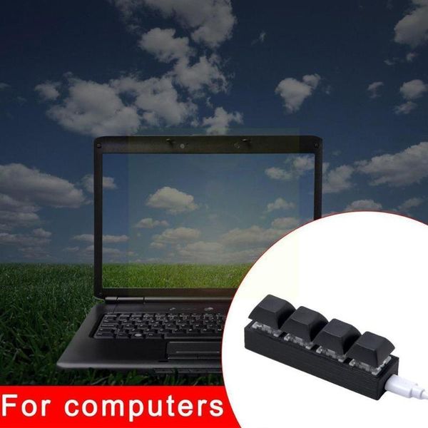 

keyboards 4keys mechanical keyboard for gaming drawing switch macro linux diy swap mac windows programming custom f0u4