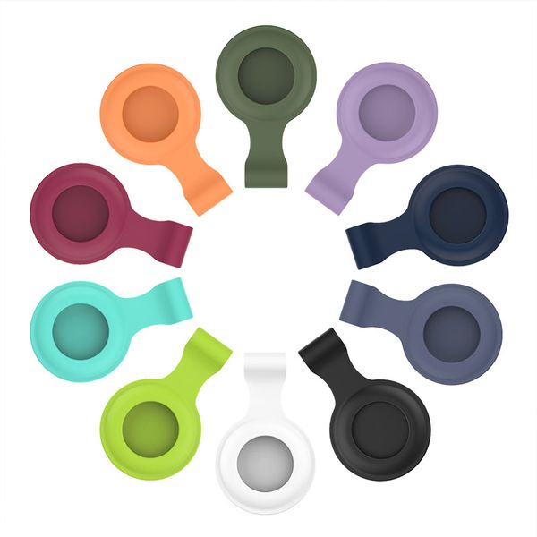 

good price airtags loop silicone case protective cover shell with key ring for apple airtag smart bluetooth wireless tracker anti-lost track
