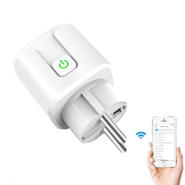 

smart power plugs 16a wifi tuya socket eu monitor timer plug life app remote voice control with alexa google assistant ifttt