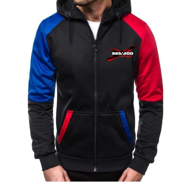 

men's hoodies & sweatshirts 2021 sea-doo men fashion hoodie spring autumn street delicate wear hip-hop casual loose print, Black