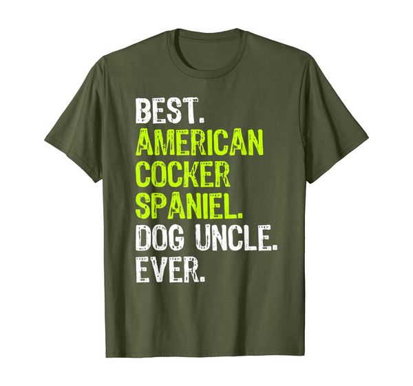 

Best American Cocker Spaniel Dog Uncle Ever T-Shirt, Mainly pictures