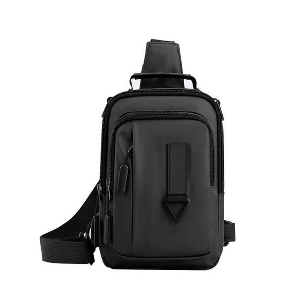 

waist bags men chest bag fashion storage shoulder sports gift charging port travel large capacity nylon cross body outdoor adjustable