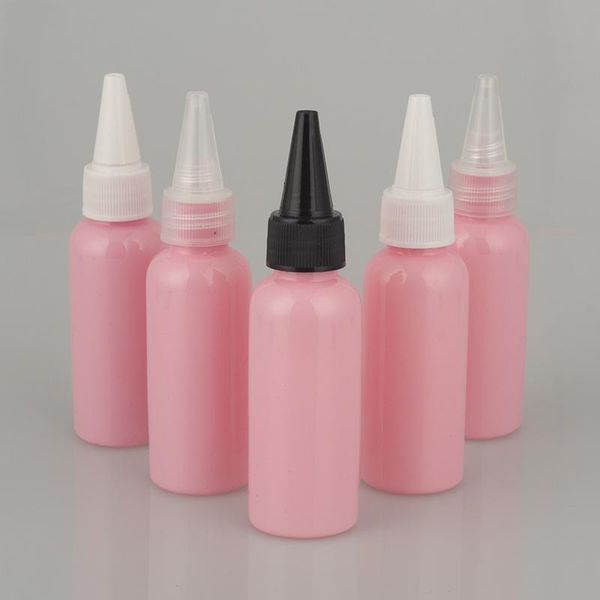

5pcs/set 50ml pink round shoulder bottle pointed cap pet emulsion cosmetics sub-bottle plastic wholesale bq121 wine glasses