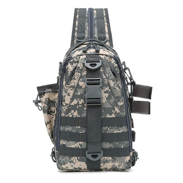 

fishing accessories gear storage bag outdoor waterproof backpack lures reel adjustable sling pack fish tackle