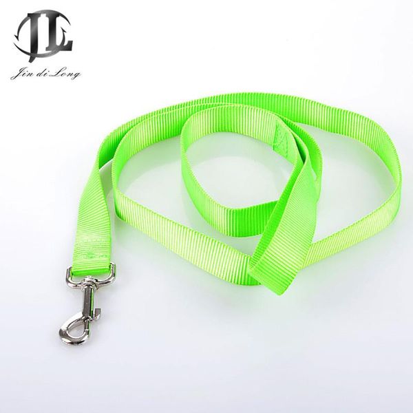 

dog collars & leashes pet leash led light luminous polyester waterproof night walking 120cm length for small middle large
