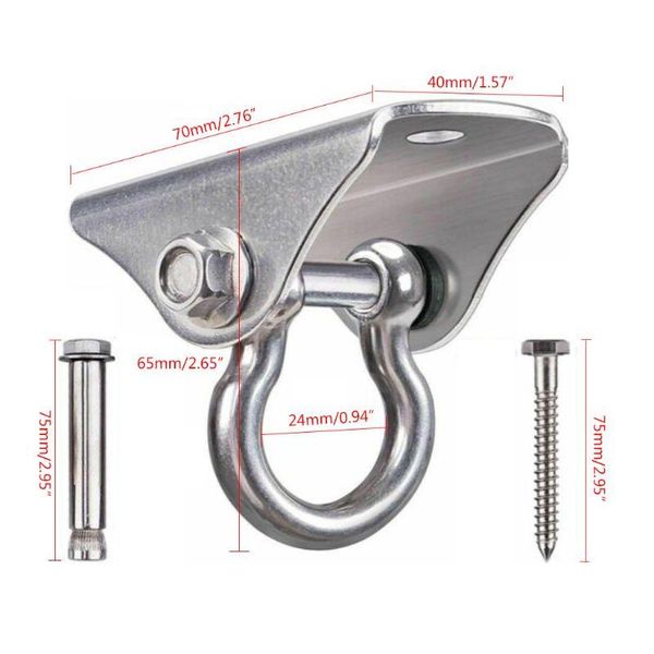 

accessories suspension hammock spring hanging kit high capacity heavy duty 360Â° rotate swing d0lb