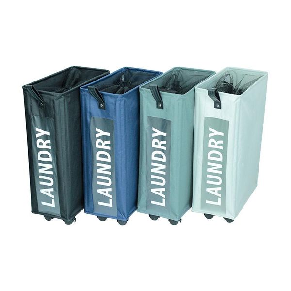 

large collapsible laundry basket bins cart box storage with wheels bags