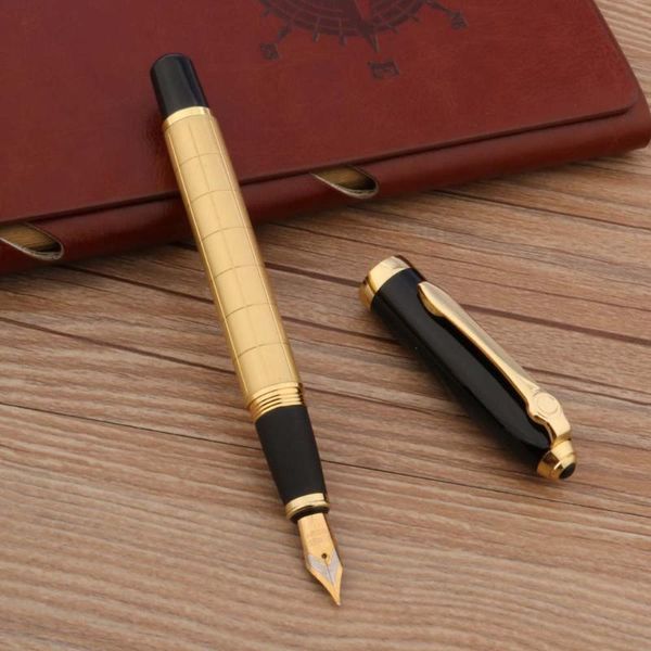 

fountain pens office gift pen golden chessboard medium fine nib