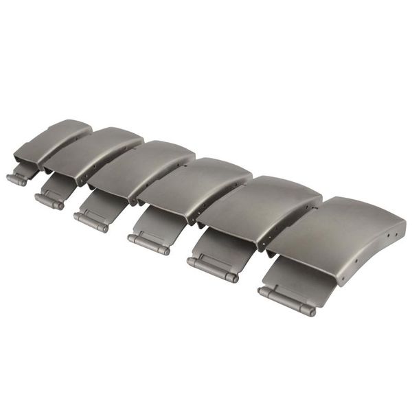 

watch bands butterfly deployment fold over clasp buckle stainless steel strap for 12/16/18/20/22/24mm watchband, Black;brown