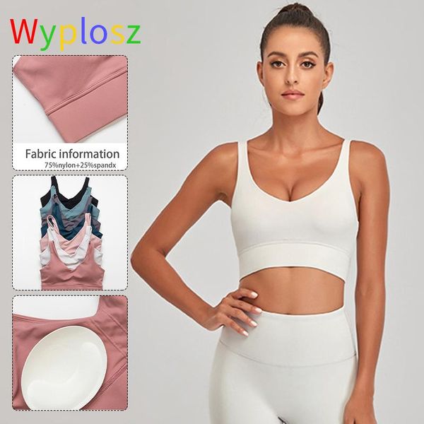 

wyplosz naked-feel fabric shockproof running gym sport bras women mesh stitching push up workout fitness yoga crop comfortable outfit