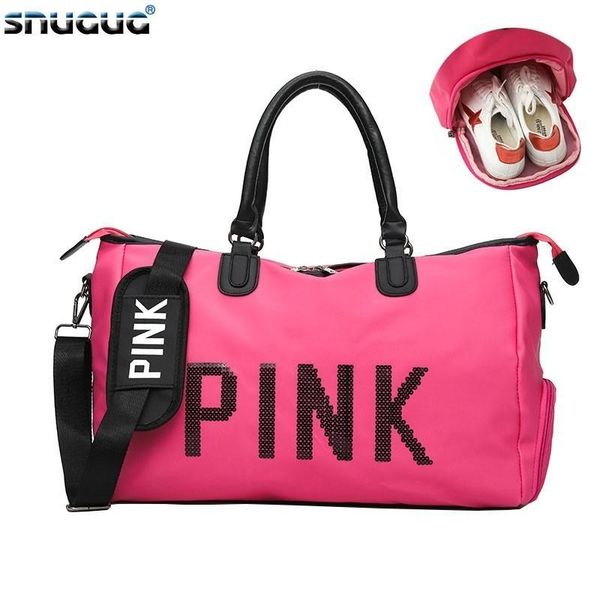 

outdoor bags 2021 oxford mens sports shoulder bag travel fashion big crossbody for women waterproof pink ladies gym fitness
