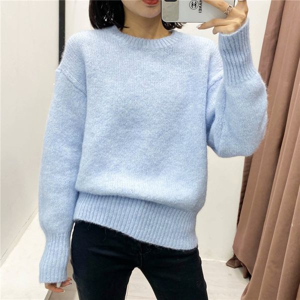 

hoodie shirt 2021 the neck of sleeve, knitted or crocheted with ribs, Black