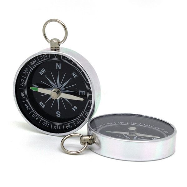 

wholesale mini compass luminous metal aluminum alloy sports camping kompass outdoor hiking compass miliary equipment accessories